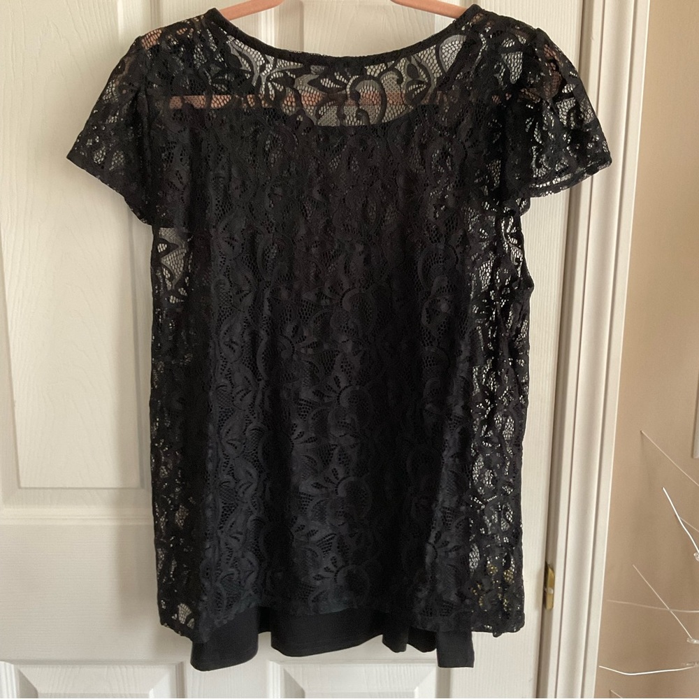 Black Tape Blouse - Picture 4 of 4